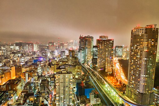 Tokyo skyline Japan