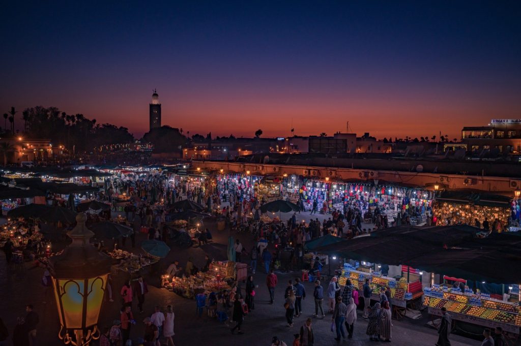 Djemaa el Fna in Marrakesh Djemaa el Fna in Marrakesh