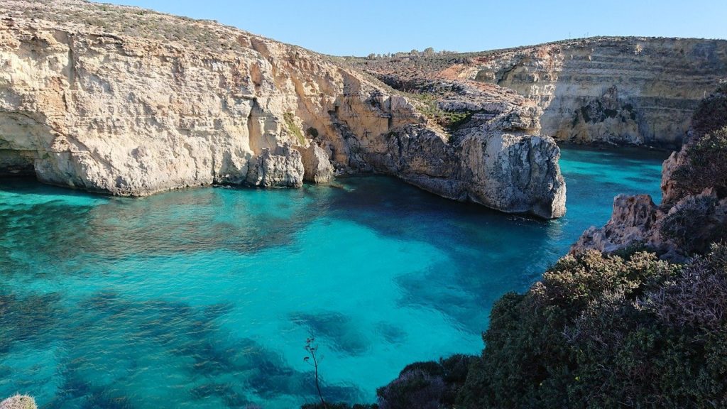 Malta en Gozo azuurblauw water Malta en Gozo azuurblauw water