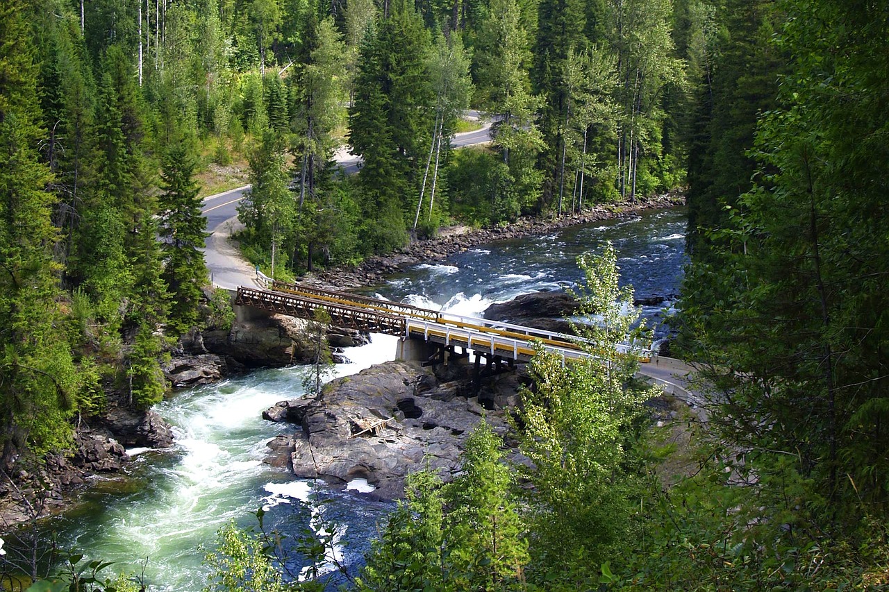 Waterval in Wells Grey Provincial Park Canada