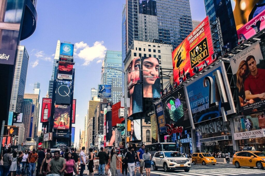 Times Square overdag Times Square overdag